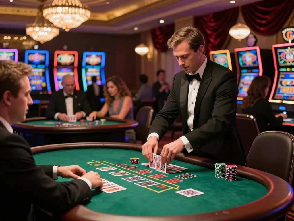 Experience the thrill of online casinos in Canada reddit at an upscale blackjack table.