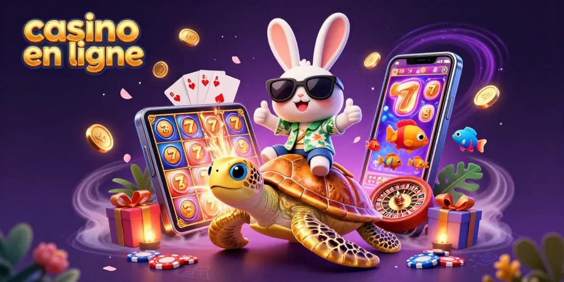 Casino en ligne : le lapin chanceux et la tortue d'or offrent des gains spectaculaires
