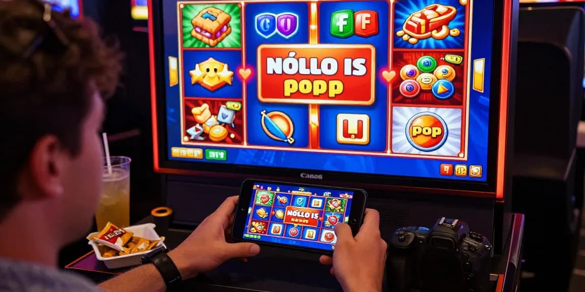 Player enjoying an exciting slot depo 1k game on mobile, colorful graphics and immersive atmosphere.