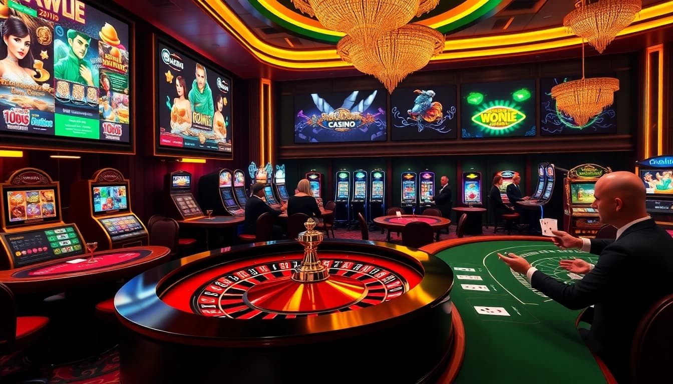 Vivez l'excitation du casino en ligne Français 2026 avec une roulette vibrante, des tables de poker et des machines à sous lumineuses.