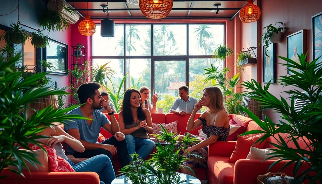 Vivez l'expérience des cannabis clubs Lloret de Mar avec des amis dans une atmosphère conviviale.