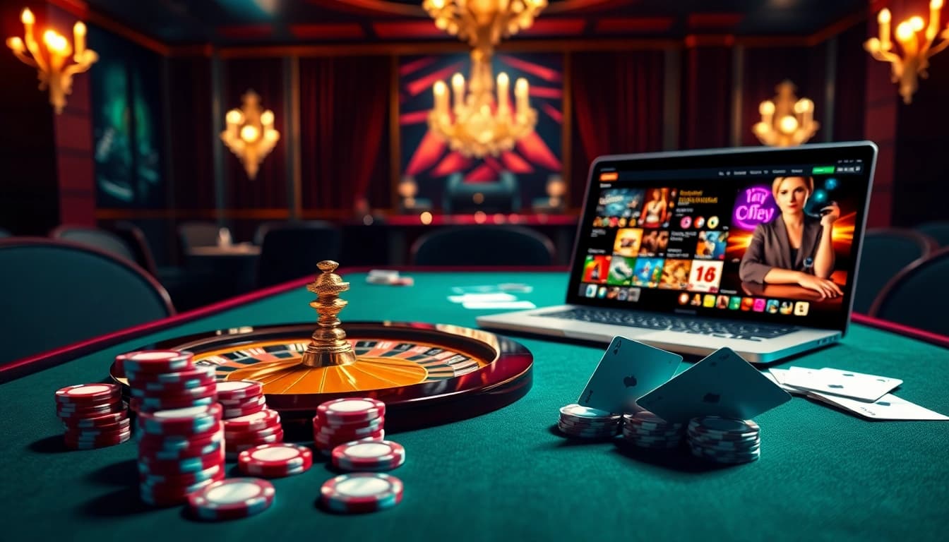Jeu de poker passionnant et atmosphère luxueuse dans un cadre de casino en ligne France.
