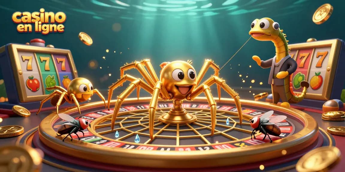 Jouez en ligne sur notre casino en ligne avec une scène animée captivante.