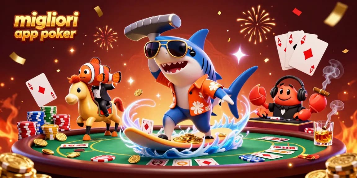 Scopri le migliori app poker con un’avventura avvincente di gioco in un’illustrazione 3D ricca di dettagli.