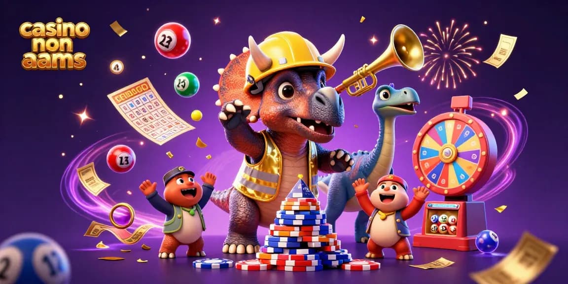 Scopri i migliori casinò non AAMS con un triceratopo e divertenti elementi di gioco.