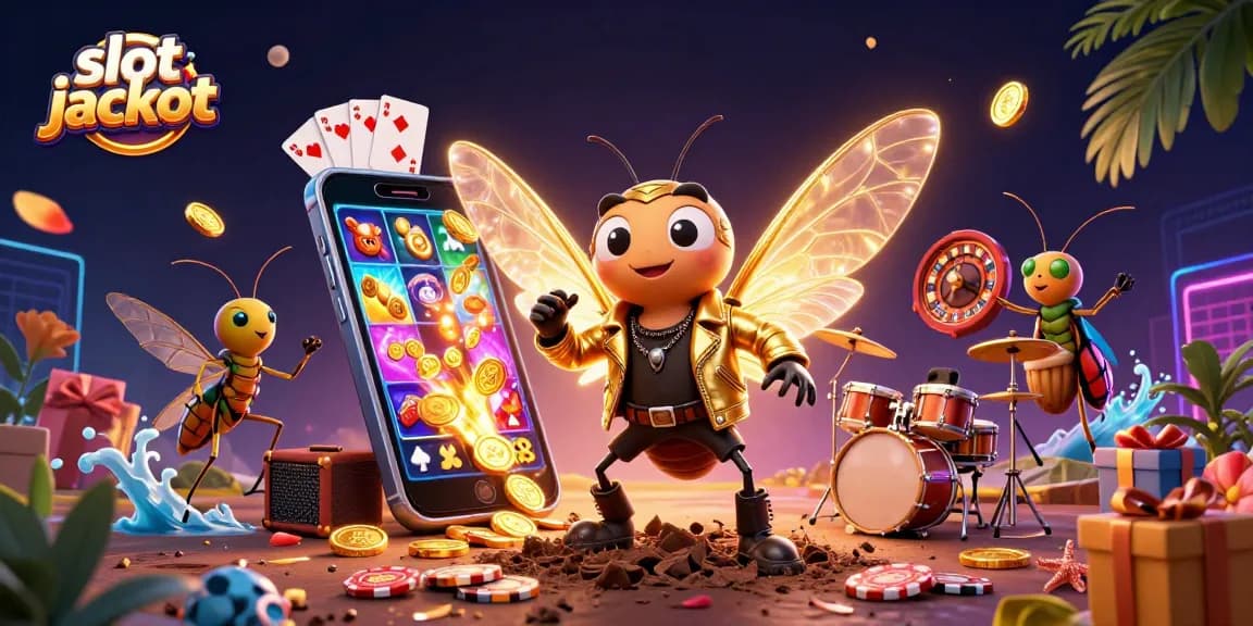 Activate slot jackpot excitement with 3D cartoon characters and vibrant casino elements.