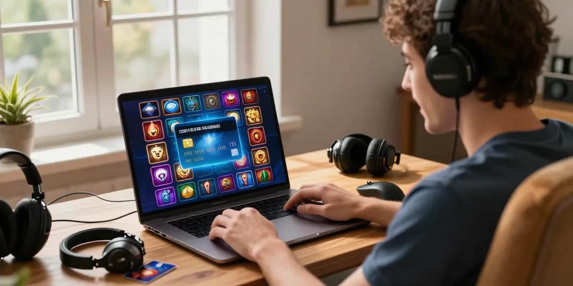 Player enjoying a vibrant credit card casino experience at home via https://brcs.co.uk, showcasing excitement with colorful slot games.