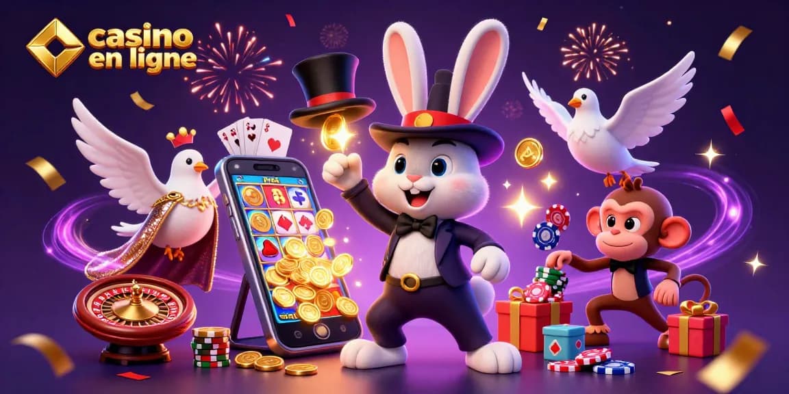 Jouer dans un casino en ligne avec un lapin magicien et des pièces dorées enchantées
