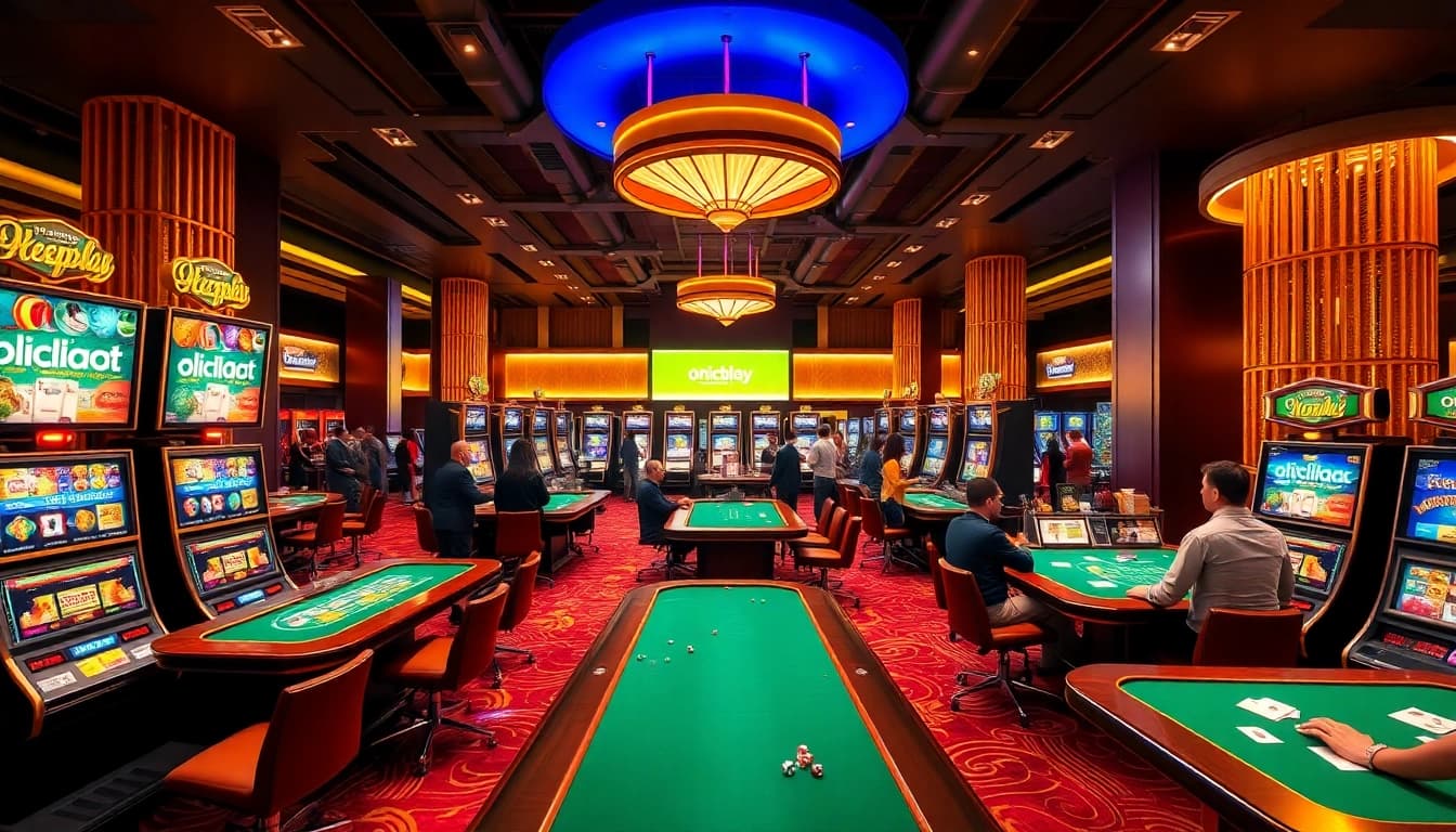 Experience exhilarating gameplay on onicplay's vibrant slot machines and casino tables.