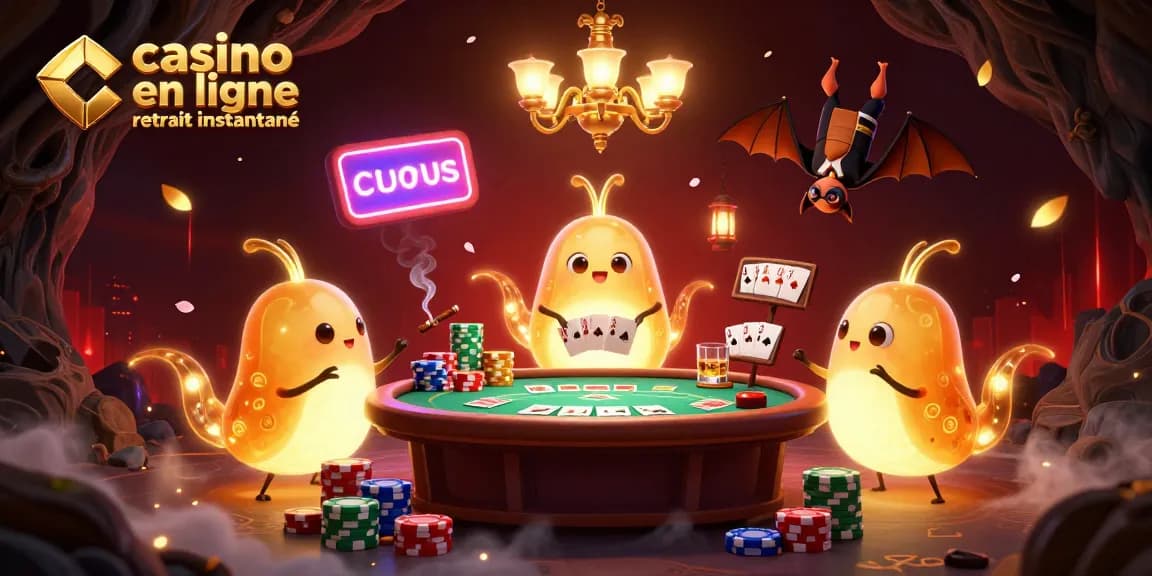 Découvrez l'univers du casino en ligne retrait instantané avec cette scène captivante.