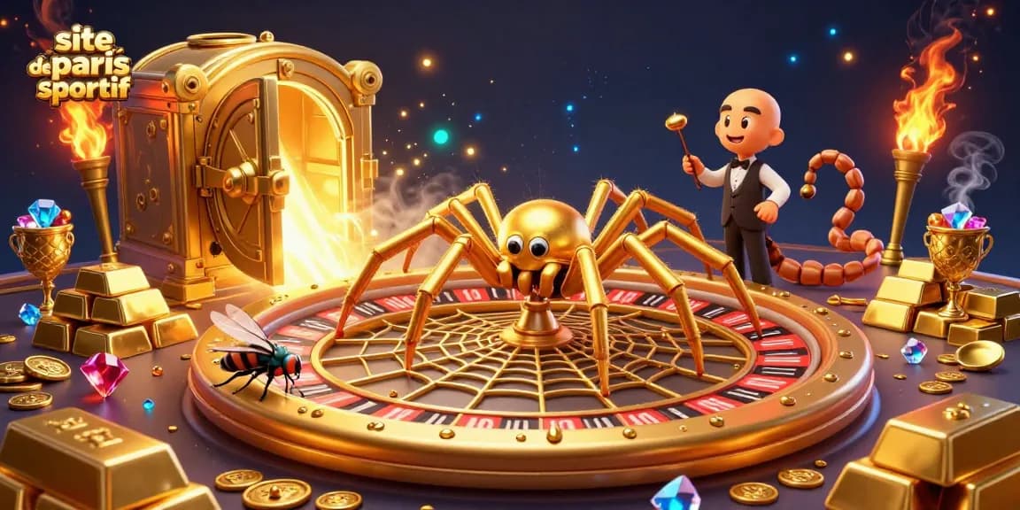 Placer des paris sur le site de paris sportif avec des personnages de casino en 3D.