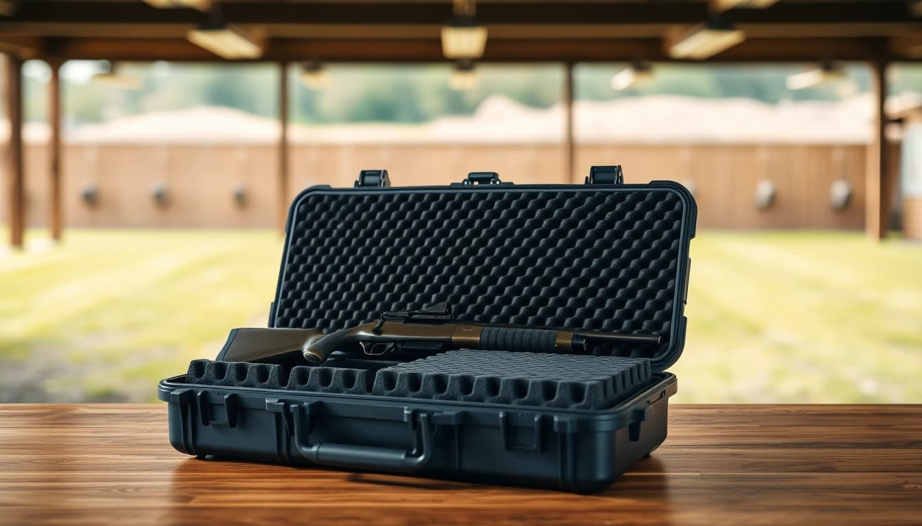 Foam for rifle case showcasing protection and custom fit for firearms