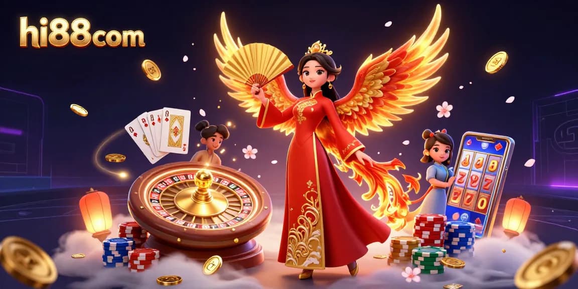 Experience high thrills with hi88com's exciting casino games and stunning visuals of golden winnings.