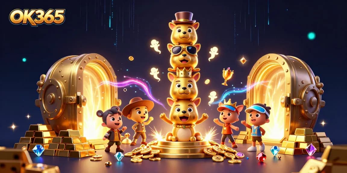 Engage with the exciting world of online gaming at OK365 featuring dynamic 3D casino characters.