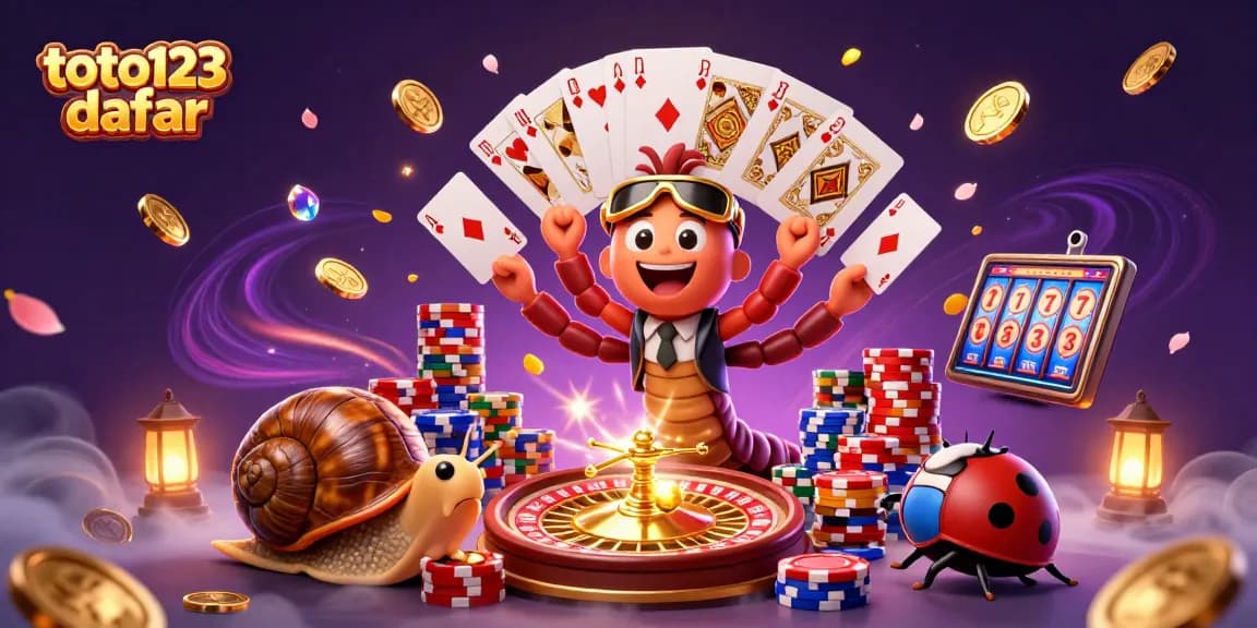 Engage in thrilling gameplay with toto123 daftar, featuring a vibrant casino scene full of excitement.