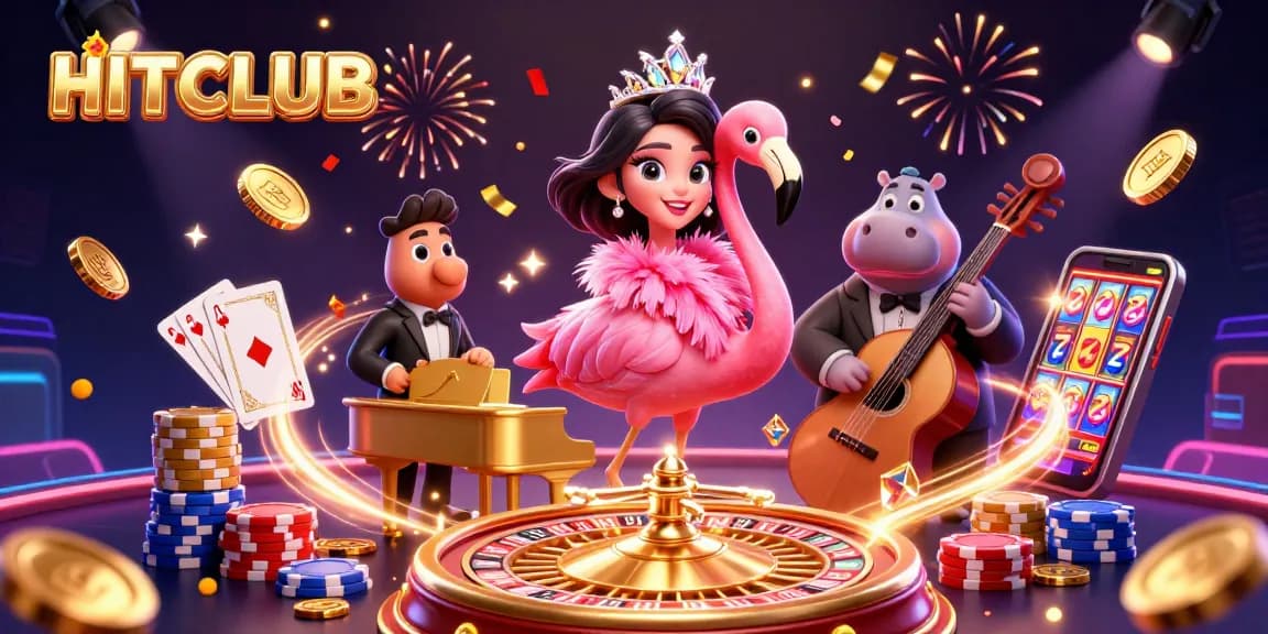 Experience dazzling wins at HITCLUB with vibrant 3D casino characters and dynamic game elements.