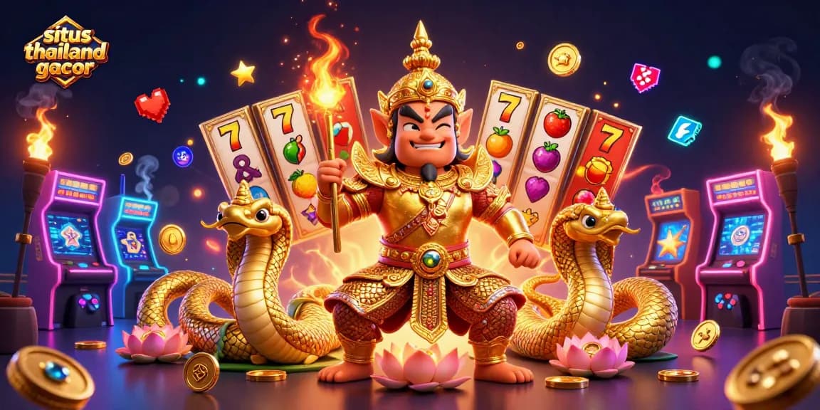Savor the excitement with situs thailand gacor, showcasing vibrant slots and golden temple guardians.