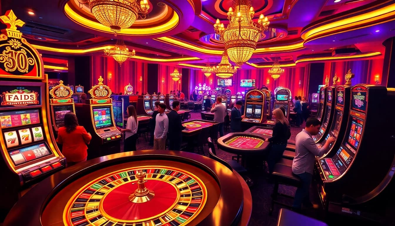 Experience thrilling gameplay at MK8.COM with players enjoying casino games and excitement in a luxurious setting.