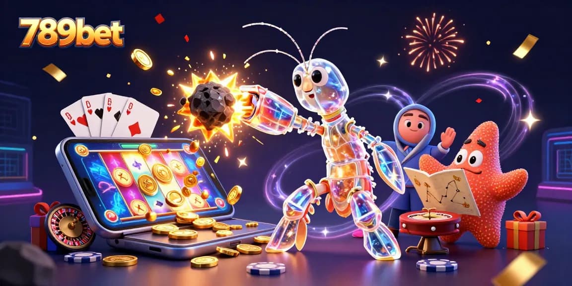 Spin the reels and win with 789bet’s exciting slot games amidst a vibrant cosmic scene.