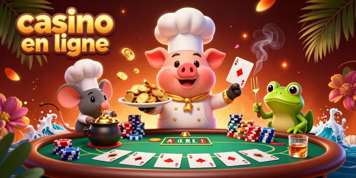 Le plat de pièces d'or servi par un chef, l'illustration captivante du casino en ligne.