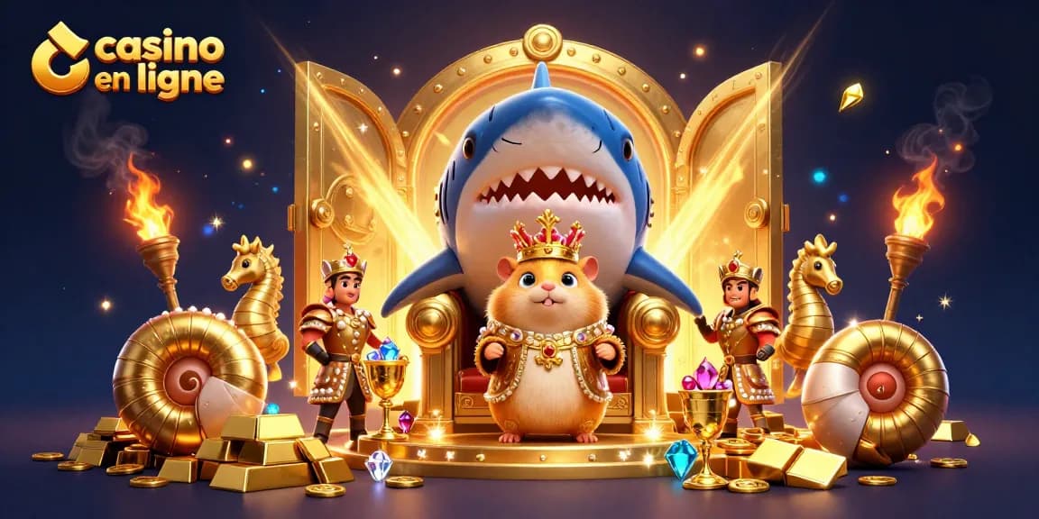 Jouer au casino en ligne dans un univers magique avec un roi hamster et des trésors précieux.