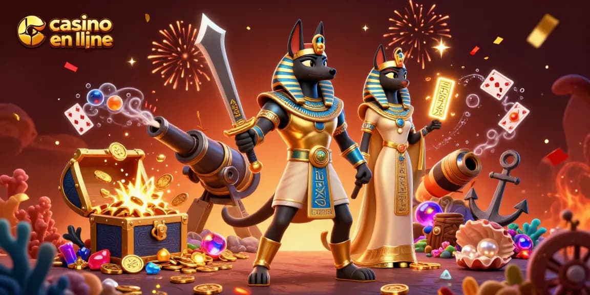 Jouer avec des trésors sous-marins sur un casino en ligne captivant avec Anubis et Bastet.