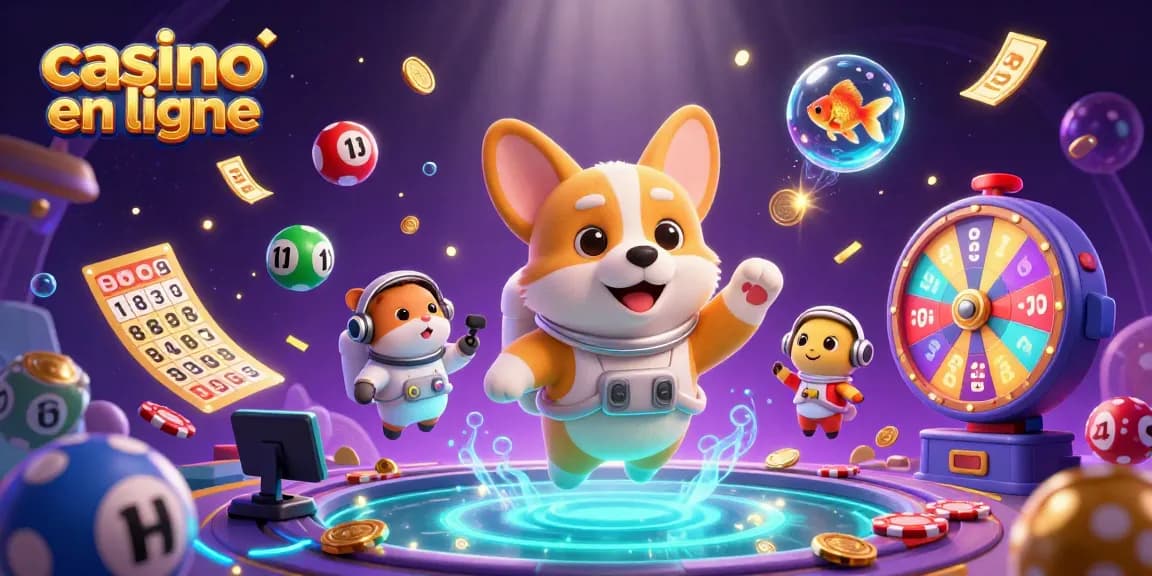 Jouez à des jeux de casino en ligne captivants dans une scène dynamique avec "casino en ligne".