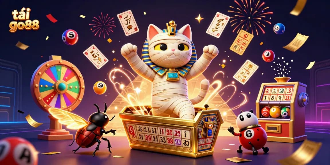 Play thrilling games with tải go88 in a vibrant 3D casino scene featuring unique characters and dynamic elements.