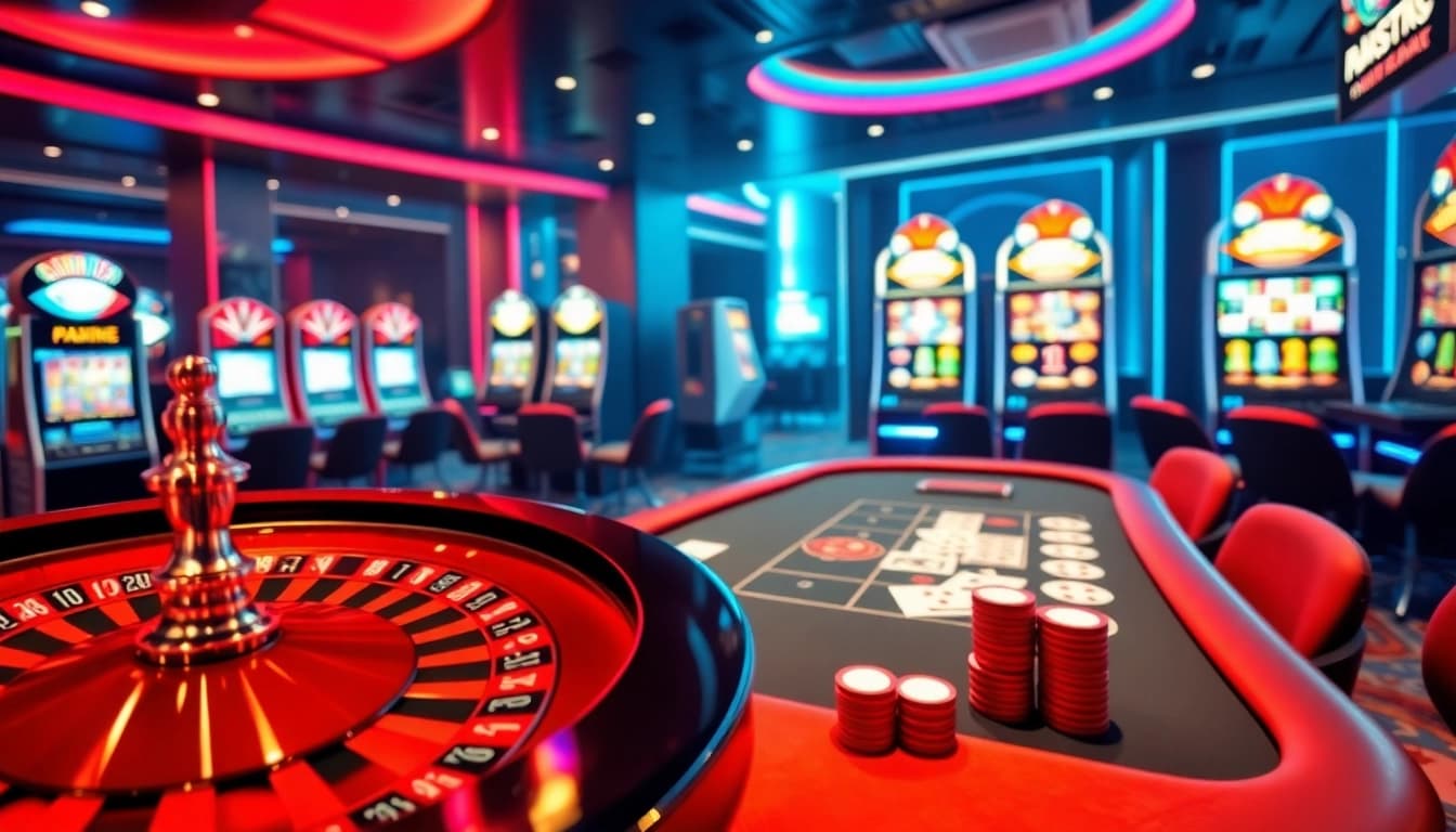 Vivez une expérience de jeu exaltante dans un casino en ligne luxueux avec des machines à sous vibrantes et des tables sophistiquées.