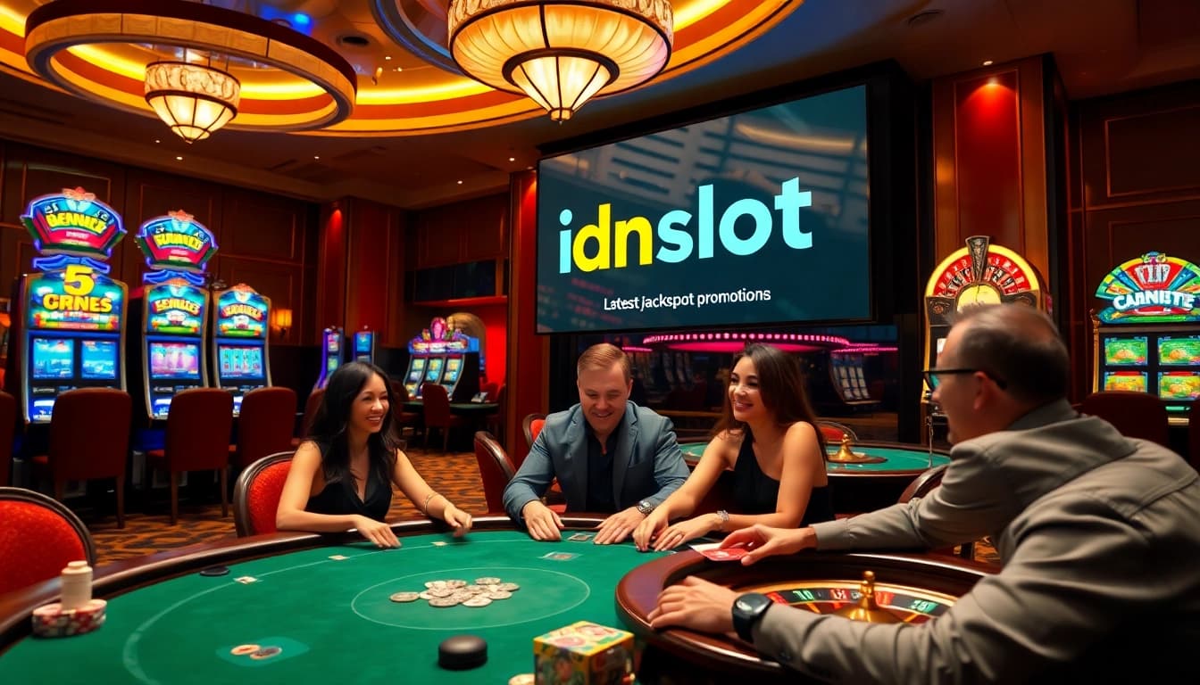 Engaging gamblers at the idnslot casino with immersive slot machines and poker tables.