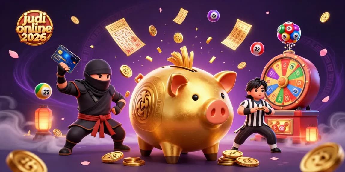 Judi online 2026 menampilkan karakter dengan tema kasino, termasuk simbol judi yang menarik.