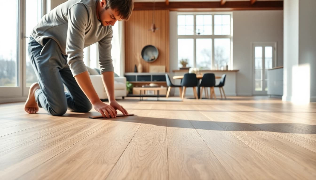 Transform your space with luxury vinyl flooring that combines elegance and durability in a modern home design.