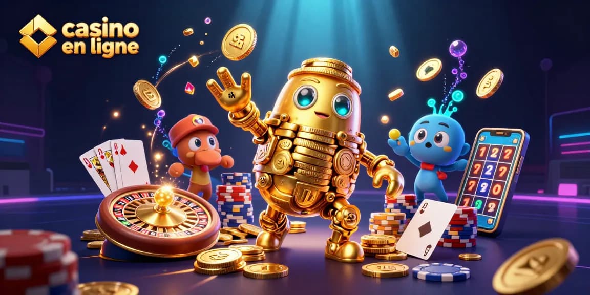 Plongez dans l'univers captivant des jeux de casino en ligne avec ce golem en or et ses trésors.