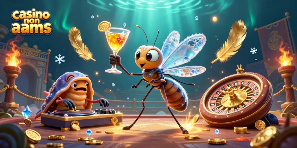 Gioca nei casino non AAMS con la mascotte innovativa e ruota della fortuna dorata.