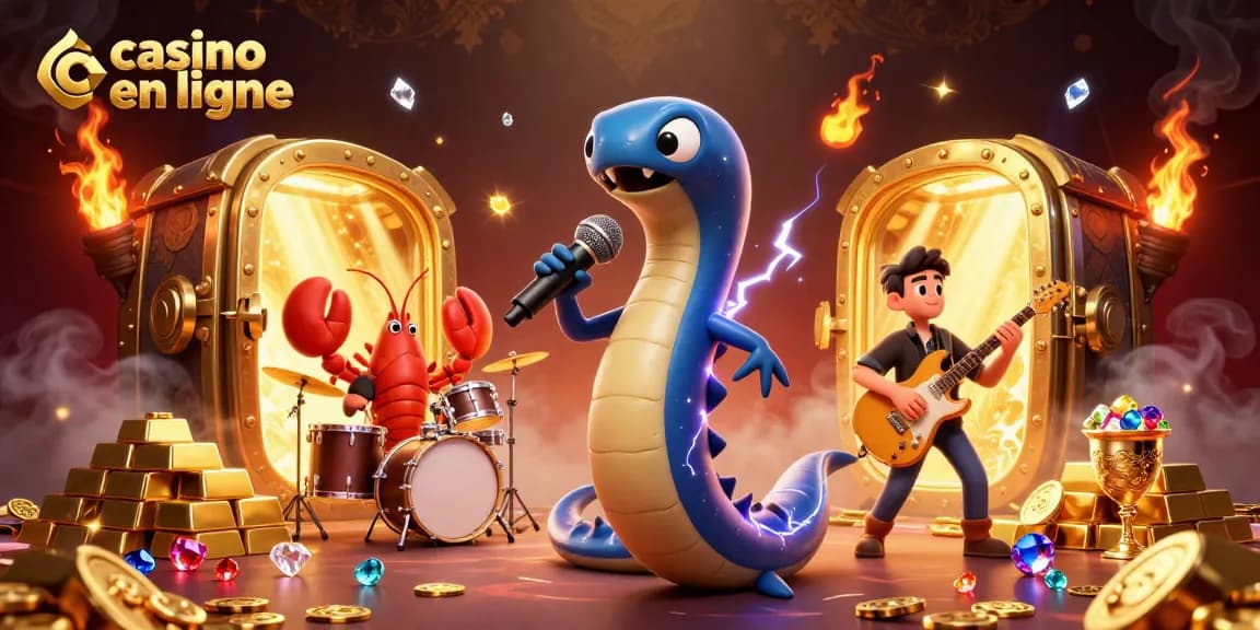 Profitez de l'expérience unique d'un casino en ligne avec un concert aquatique dynamique.