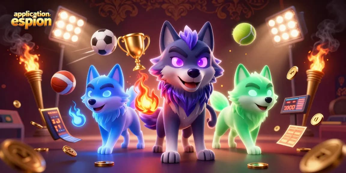 Application espion: surveillez vos activités de jeu avec des éléments de casino animés.
