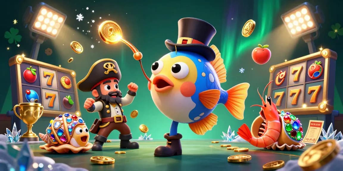 Attirez des gains avec le casino en ligne grâce à une illustration d'anguille lumineuse et de pièces d'or.