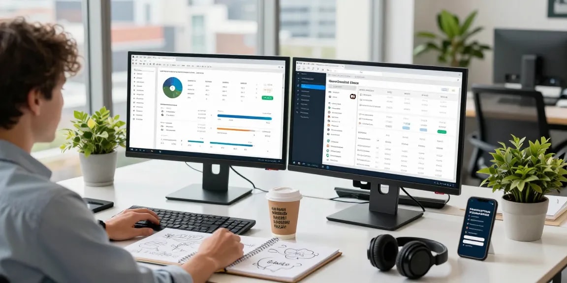 Cika4D digital marketing workspace with analytics dashboards and creative tools.