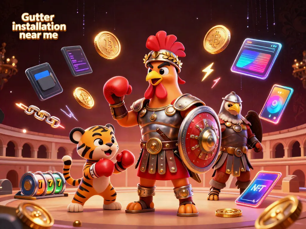 Experience Gutter installation near me with this vibrant 3D casino scene, full of action and energy.