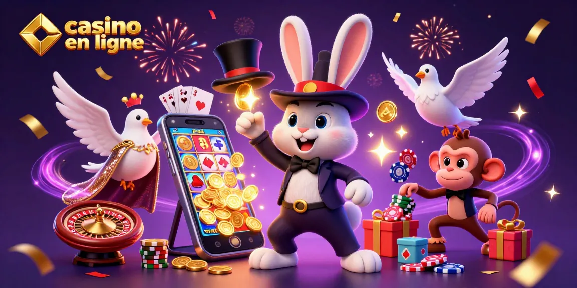 Jouer dans un casino en ligne avec un lapin magicien et des pièces dorées enchantées