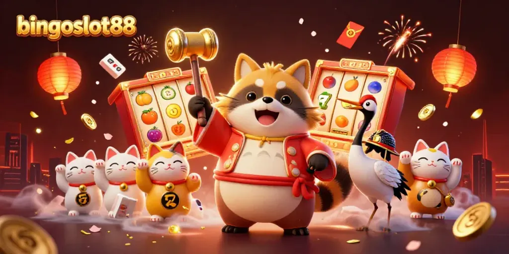Bermain dan menang di bingoslot88 dengan karakter kartun menyenangkan dan elemen keberuntungan.