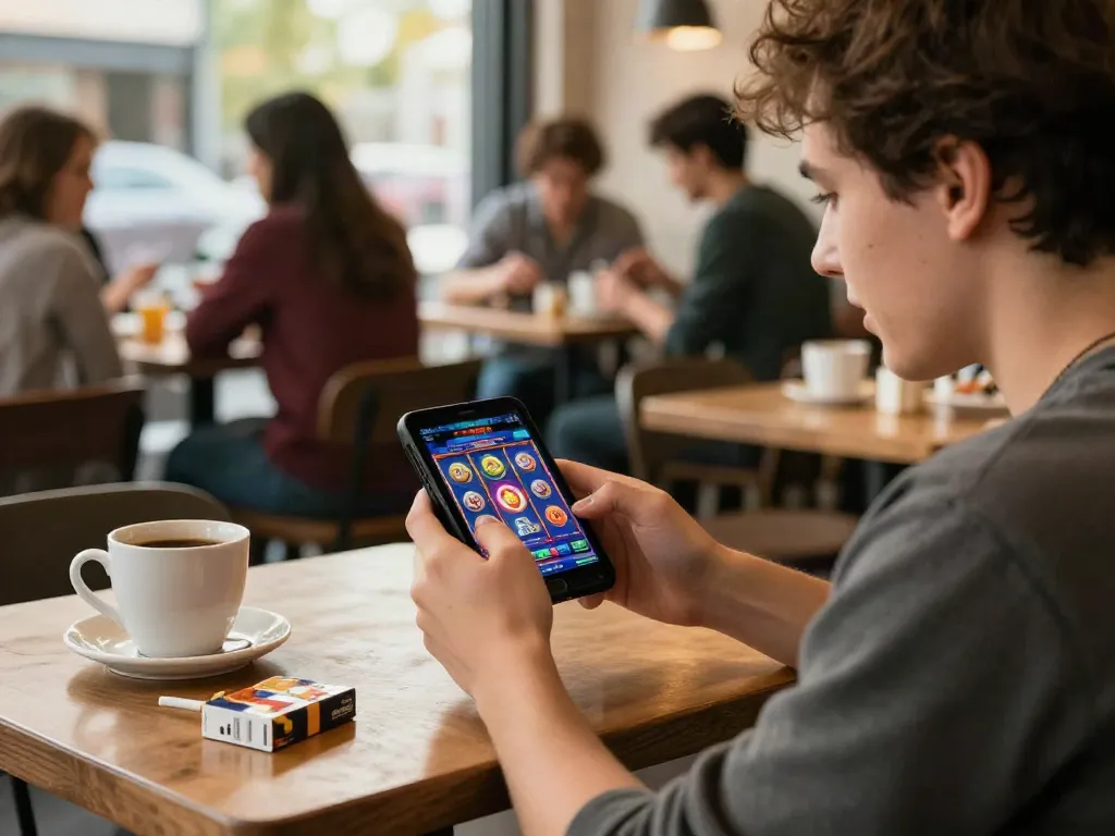Experience excitement and relaxation with luxury12 online slots in a cozy café.