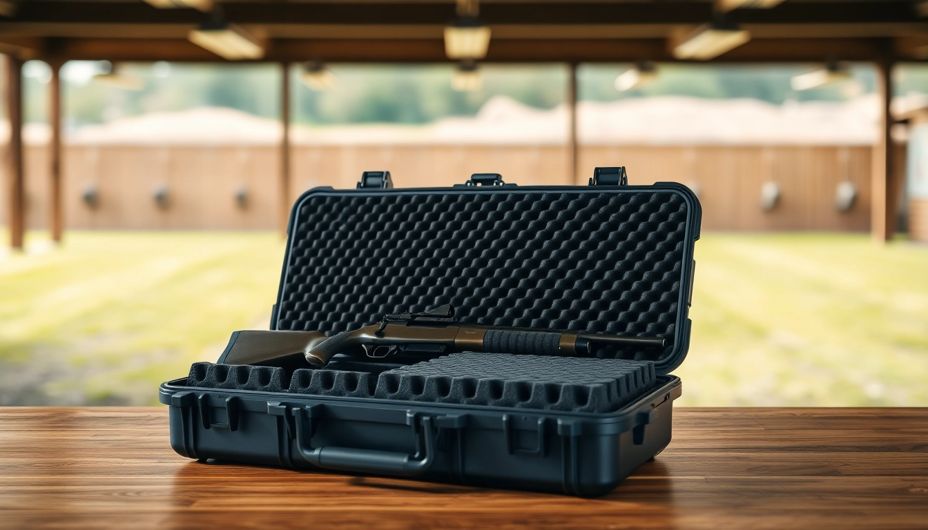 Foam for rifle case showcasing protection and custom fit for firearms