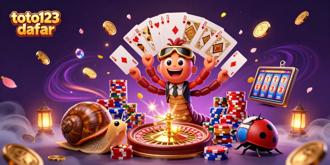 Engage in thrilling gameplay with toto123 daftar, featuring a vibrant casino scene full of excitement.