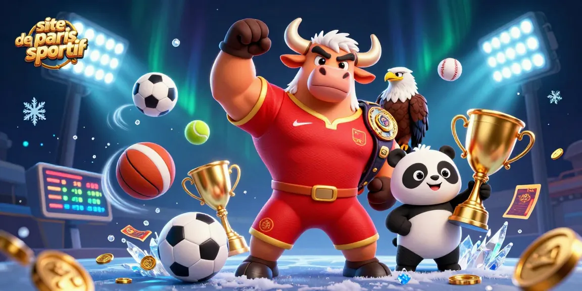 Visez les meilleures cotes sur site de paris sportif avec un taureau triomphant, un aigle et un panda !