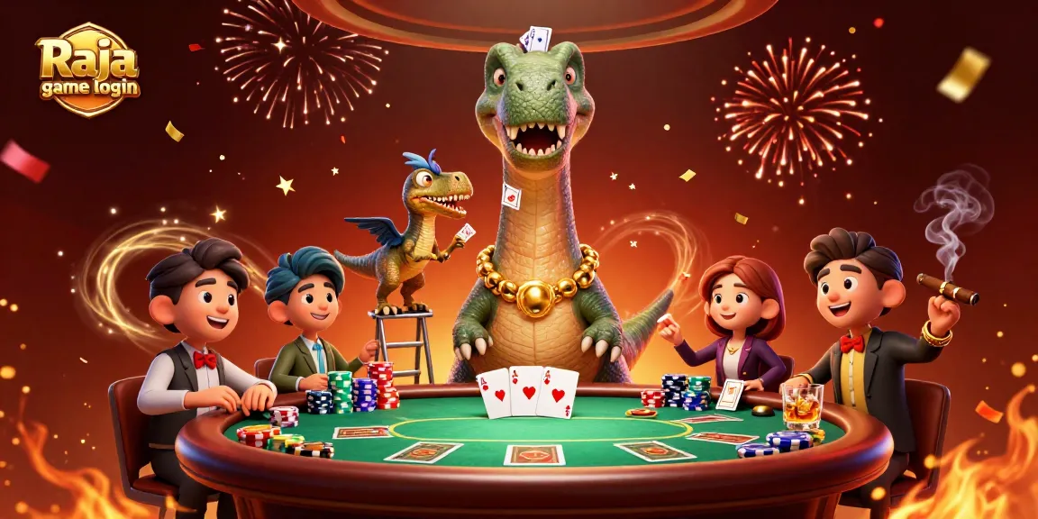 Experience thrilling gameplay with Raja game login and a vibrant casino atmosphere featuring dynamic characters.