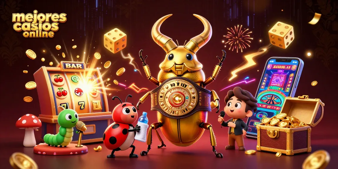 Juega en los mejores casinos online con esta ilustración vibrante y emocionante que captura la esencia del juego.
