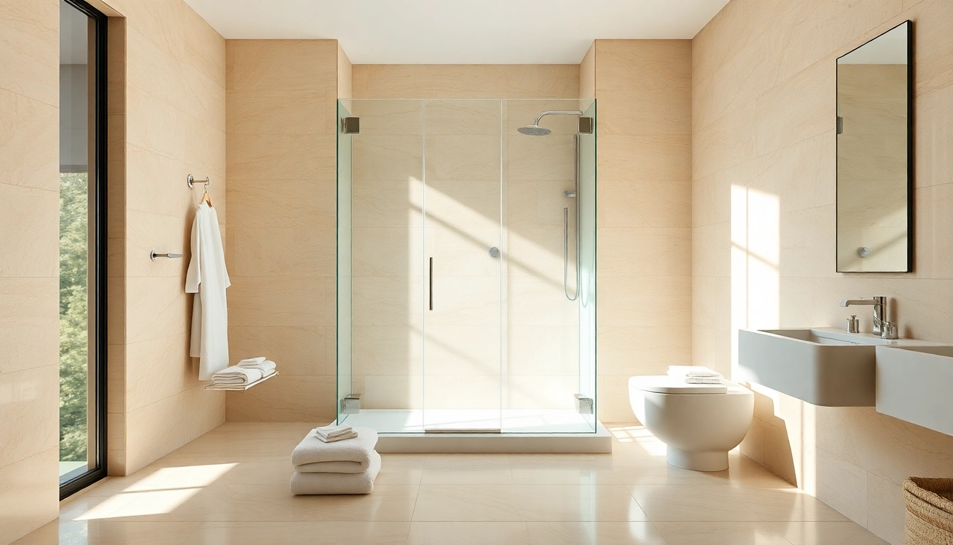 Showcasing a luxurious shower setup by sunny shower usa inc in a bright bathroom.