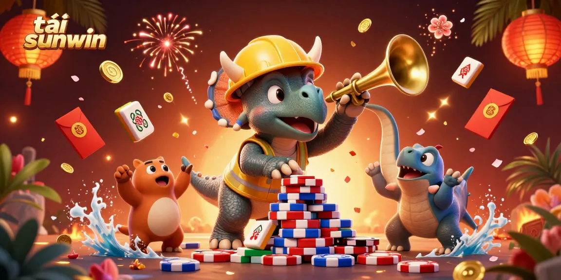 Engage in exciting gameplay with tải sunwin while celebrating victory and rich gambling scenes with 3D characters.