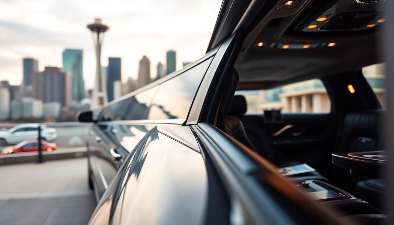 Travel in style with a vancouver to seattle limo, featuring a sleek design and elegant interior.
